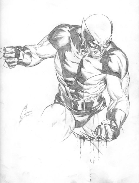 Joe Quesada, Wolverine Artwork, Sketch Board, Comic Art Sketch, Xmen Art, Wolverine Art, Comic Book Art Style, Marvel Drawings, Logan Wolverine