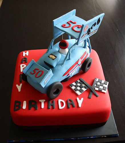 Racing Car Cakes, Motorcycle Cake, Car Cakes, Race Car Cakes, Car Cookies, Cars Birthday Cake, Cars Cake, Race Car Birthday Party, Sprint Car