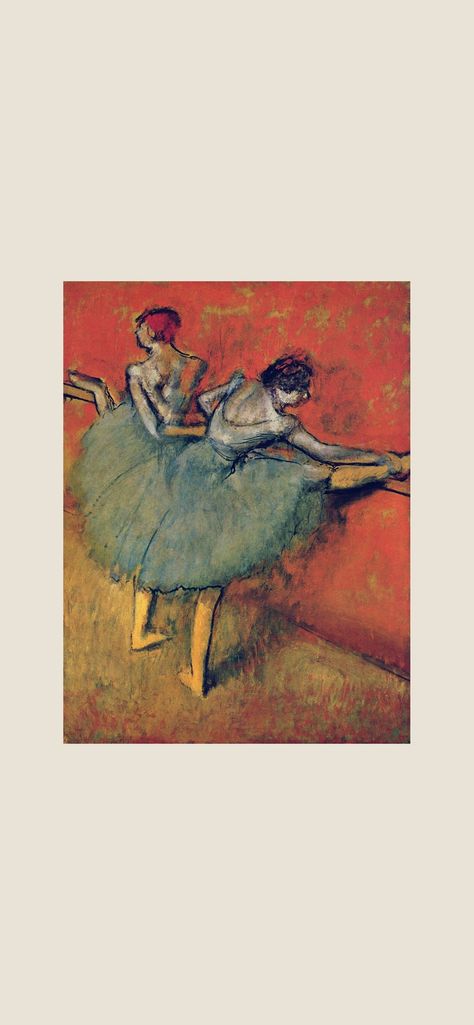 Download free HD wallpaper from above link! #ballet #dancer #dance #paint #art Ballet Wallpaper Iphone, Degas Ballerina, Ballet Wallpaper, Ios 7 Wallpaper, Dancer Painting, Ballerina Art, Wallpaper For Iphone, Ios 7, Edgar Degas