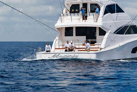 Baller Sport Fishing Boats - The Best Performance Yachts On Earth - Thrillist Fishing Yachts, Canoe Building, Offshore Boats, Sport Fishing Boats, Bay Boats, Boat Fashion, Offshore Fishing, Yacht Interior, Cool Boats