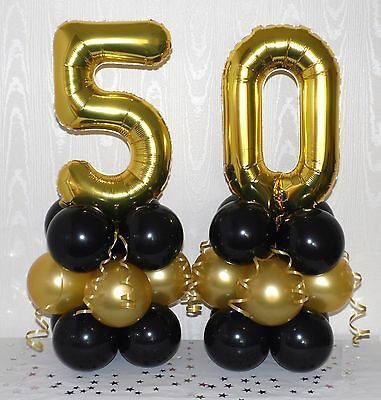 50th Birthday Party Centerpieces, Decoration Ideas Birthday, Tying Ribbon, Balloon Decoration Ideas, Party Event Decor, 50th Birthday Balloons, Ideas Birthday Party, Moms 50th Birthday, Deco Ballon