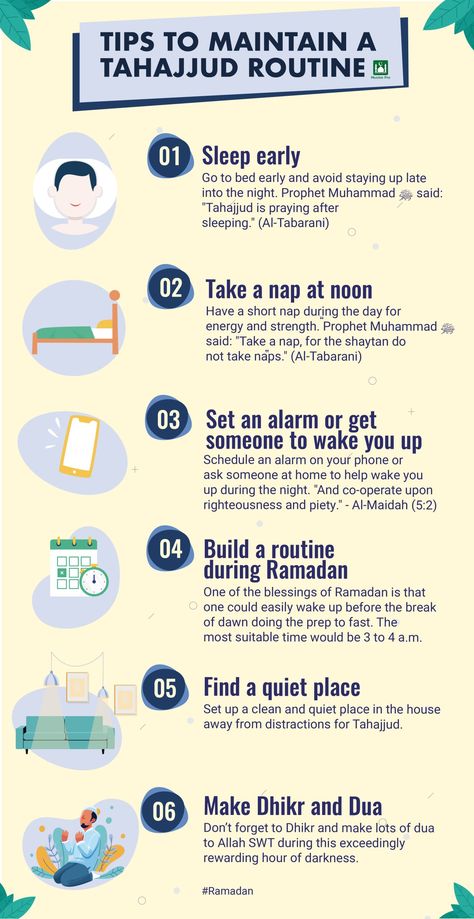 How To Make Dua, Tahajjud Prayer, Ramadan Tips, Importance Of Prayer, Job Motivation, Pampering Routine, Islam Quotes About Life, Sleep Early, Night Prayer