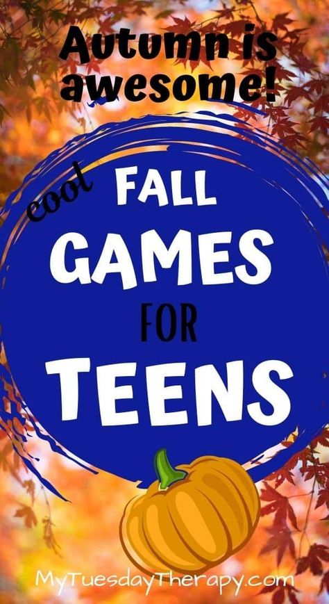 Fall Games For Teens, Teen Birthday Party Themes, Fall Game Night, Cool Party Themes, Fabulous Birthday Party Ideas, Fun Fall Games, Fall Games For Kids, Harvest Party Games, Fall Festival Activities