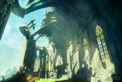 Breath Of The Wild Fanart, Temple Of Time, Zelda Breath Of The Wild, Landscape Background, Zelda Art, Legend Of Zelda Breath, Zelda Breath, Place To Visit, Fantasy Concept Art