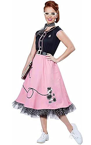 California Costumes Fifties Sweetheart Plus Size Costume 2XL California Costumes 50s Dress Up, Fancy Dress Plus Size, Poodle Skirt Costume, Poodle Skirt Outfit, 1950s Fancy Dress, 50s Outfit, Poodle Dress, Rock N Roll Dress, 50s Costume