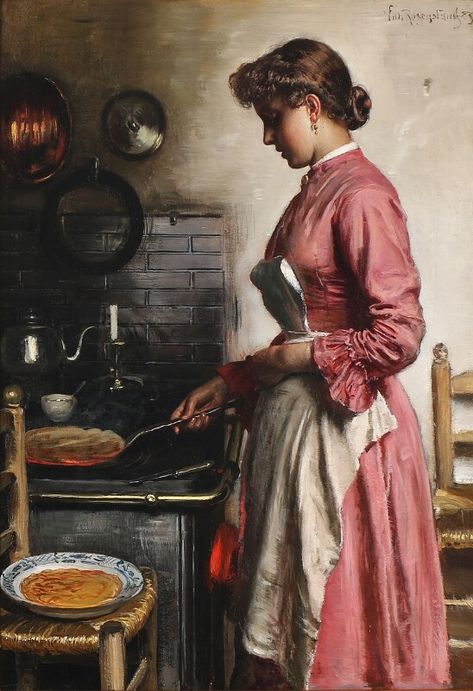 Era Victoria, Victorian Paintings, English Kitchen, Historical Painting, Classic Paintings, Romantic Art, Art And Illustration, Classical Art, July 31