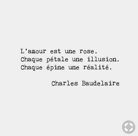 "L'amour est une rose, chaque pétale une illusion, chaque épine une réalité." Charles Baudelaire Charles Baudelaire Quotes, Citation Rose, Baudelaire Quotes, French Poems, Charles Baudelaire, Catchy Phrases, Language Quotes, Quote Citation, Author Quotes