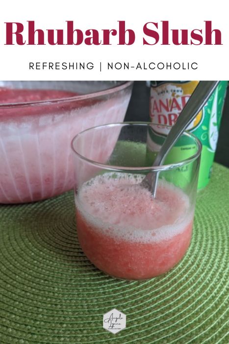 Rhubarb Slush, Slush Punch, Easy Rhubarb Recipes, Slush Ice, Rhubarb Juice, Single Summer, Slush Recipes, Lemonade Concentrate, Strawberry Jello