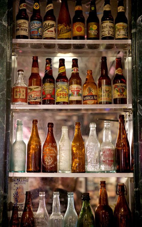 Beer Bottle Aesthetic, Beer Aesthetics, Brewery Mural, Insect Play, Vintage Beer Bottle, Beer Aesthetic, Bar Aesthetic, Beers Of The World, Cool Old Cars