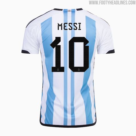 Argentina three-star kit release date revealed… but fans must wait until AFTER Christmas for post-World Cup shirt Adidas Messi, World Cup Shirts, Argentina National Team, Argentina Football, Sew On Badges, Champions Of The World, Messi Argentina, Soccer Shop, World Cup Final