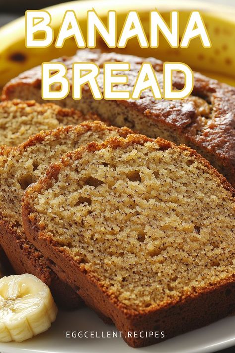 If you are craving a delightful and comforting treat, look no further than this classic Banana Bread recipe. #banana bread recipe easy chocolate chip #banana bread recipe easy #banana bread recipe easy moist #banana bread recipe easy 3 ingredients #banana bread recipe easy healthy #banana bread recipe easy cake mixes #banana bread recipe easy moist muffins #Banana Bread recipe #Banana Bread easy #Banana Bread healthy #banana bread recipe gluten free Banana Bread Best Ever, Cake Mix Banana Bread 3 Ingredients, Banana Bread Using Cake Mix Recipe, Banana Bread No Baking Powder, Banana Bread Mini Loaves, Banana Bread Simple, Betty Crocker Banana Bread Recipe, 3 Ingredient Banana Bread, Best Banana Bread Recipe Moist