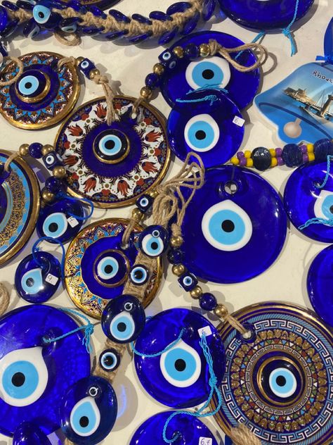 #evil #eye #evileyejewelry #evileyeprotection #evileyewallhanging #evileyedecor Greek Evil Eye, Evil Eyes, Greek Island, Evil Eye