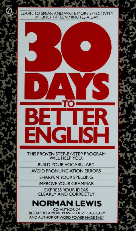 Word Power Made Easy, Norman Lewis, Writer Jobs, Job Humor, Better English, Daily Progress, Easy Books, Graduation Gifts For Her, English Book