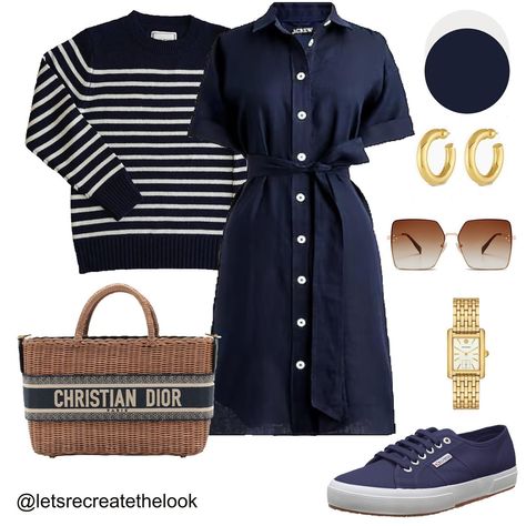 Navy Shirt Dress x 9 Outfit Ideas💙 I bought a navy shirt dress last year and wore it a lot during spring summer! What I love about a navy shirt dress is that it’s a timeless classic, versatile, comfortable and an effortless way to elevate your casual everyday style. Also, navy pairs well with both neutrals and bright colors. If you already have a navy shirt dress in your wardrobe, save this for style inspo. If you need one or want links to items in these looks: Comment or DM, ‘IN THE NAVY’ 💙... Navy Summer Outfit, Outfit Ideas Everyday, Navy Shirt Dress, The Navy, Everyday Outfit, Navy Shirt, Casual Everyday, Everyday Style, Timeless Classic