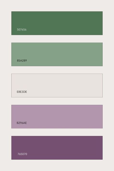 Sage Green Purple Color Palette, Purple And Green Paint Palette, Purple Green Silver Color Palettes, Green And Purple Pallete, Green Purple Interior Design, Pistachio Branding, Lilac And Green Color Palette, Purple And Green Interior Design, Purple And Green Colour Palette