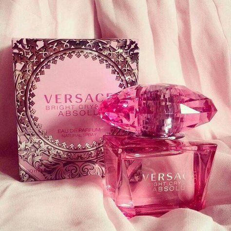 Perfume Versace Mujer, Versace Bright Crystal Absolu, Bright Crystal Absolu, Pink Versace, Versace Fragrance, Koleksi Parfum, Fragrance Tester, Versace Perfume, Tout Rose