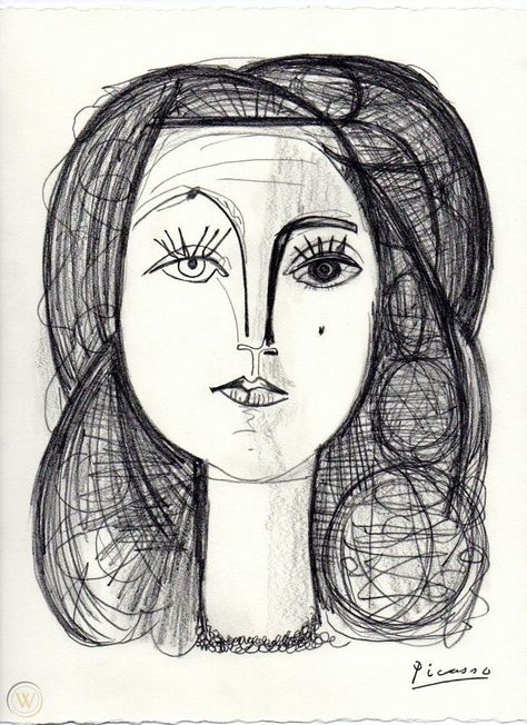 Pablo Picasso Drawing "Portrait of Francoise Gilot" - Registered | #1821965929 Pablo Picasso Drawings, Francoise Gilot, Picasso Portraits, Picasso Drawing, Pablo Picasso Art, Picasso Art, Georges Braque, Land Art, Pablo Picasso