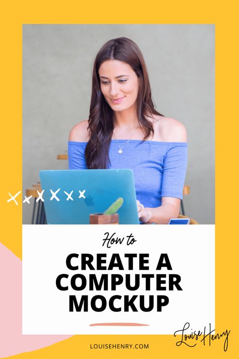 How to Create a Computer Mockup — Louise Henry — Tech Expert & Online Business Strategist Latest Graphic Design Trends, Diy Graphic Design, Computer Mockup, Canva Tutorials, Blog Graphics, Free Quiz, Logo Diy, Create Animation, Canva Tutorial