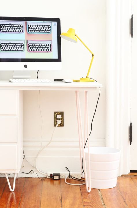 How To Hide Home Wires | Apartment Therapy Cleaning Your Dishwasher, Hide Cords, Dust Bunnies, Housekeeping Tips, Hide Wires, Cord Storage, Electronic Organization, Office Inspiration, Office Organization