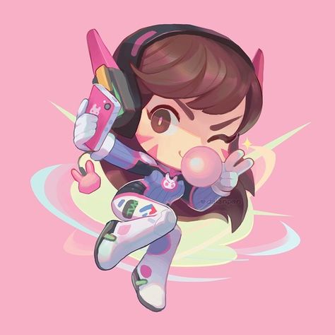 Pachimari Icon, D.va Icons, Chibi Overwatch, D.va Art, Sombra Overwatch, Overwatch Drawings, Overwatch Wallpapers, D.va Overwatch, Sweet Pictures