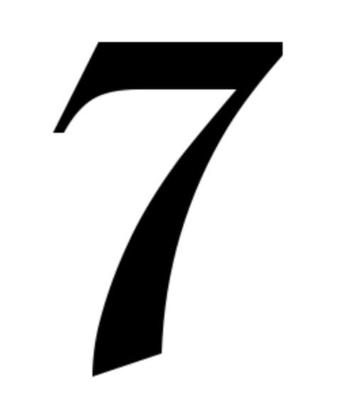 7 X 7 = 49, 7 Typography Number, The Number 7, Number 7 Aesthetic, Seven Number, 7 Number, 7 Number Logo, Number 7 Tattoo, Seven Tattoo