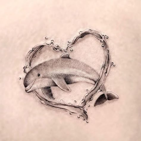 Dolphin Tattoo Meaning, Trend Tattoos, African Warrior Tattoos, Water Tattoos, Our Mindful Life, Dolphins Tattoo, Cute Dolphin, Mom Tattoo Designs, Water Tattoo