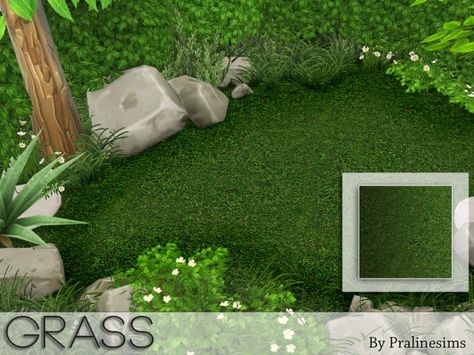 Sims 4 Grass Floor Cc, Sims 4 Cc Outdoor Plants, Sims4 Furniture, Sims4 House, Sims 4 Cottage, Los Sims 4 Mods, Sims 4 Kitchen, Sims 4 Tsr, Grass Painting