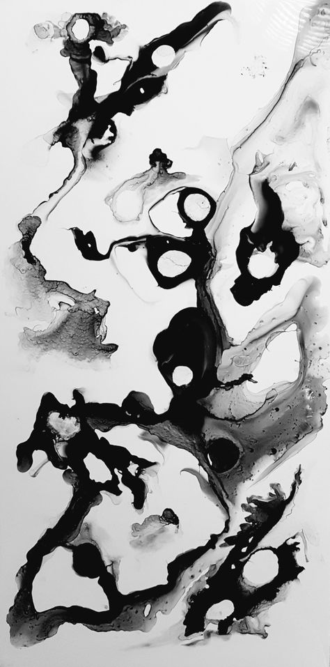 Ink Experiments Art, Painting With Ink And Water, Abstract Ink Drawing, Black Ink Abstract Art, Ink Splatter Art, Black Ink Art Abstract, Abstract Ink Painting, India Ink Art Ideas, Abstract Ink Art