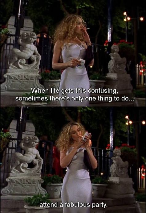 Carrie Bradshaw Quotes, Carrie Bradshaw Outfits, City Quotes, Samantha Jones, 3am Thoughts, Funny Af, City Outfits, Film Quotes, And Just Like That