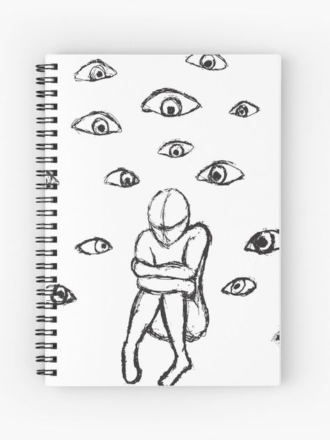 Phobia Drawing, Jj Aesthetic, Dsm 5, Drawing Ideas Easy, Sketches Easy, He Or She, Spiral Notebooks, Spiral Notebook, A Journal