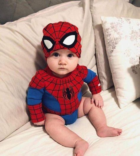 Spider Baby, Baby Spiderman, Baby Halloween Costumes, Boy Costumes, Baby Costumes, Baby Photoshoot