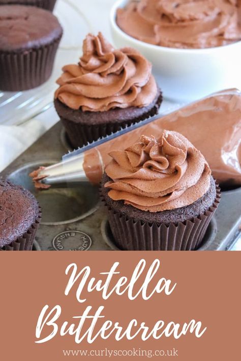 Silky smooth and packed with the chocolate hazelnut flavour we all know and love. This Nutella Buttercream will elevate any cake you chose to smother with it. Chocolate Hazelnut Buttercream, Nutella Buttercream Recipe, Macaroon Fillings, Hazelnut Icing, Nutella Cream Cheese Frosting, Chocolate Nutella Cake, Nutella Icing, Hazelnut Buttercream, Nutella Buttercream Frosting