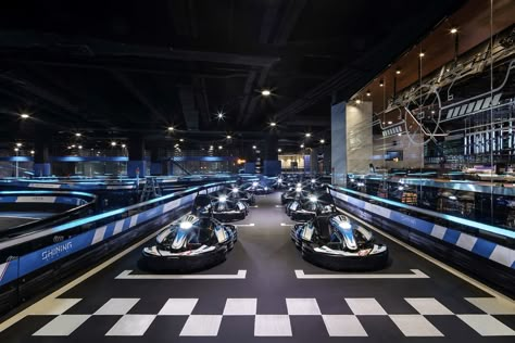 Batcave Room, Go Kart Designs, Go Karting, Creative Kids Rooms, Indoor Track, Chengdu China, Go Kart Racing, Go Cart, Kart Racing