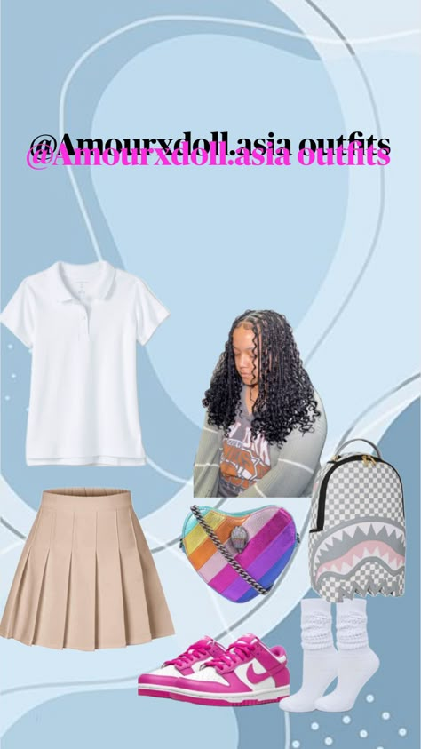 First Day Of 7th Grade, Cute Outfits School, Cute School Uniform, Outfits For Middle School, School Uniform Ideas, Business Casual Outfit Ideas, Style Uniform, Cute School Outfits, Girl Uniform