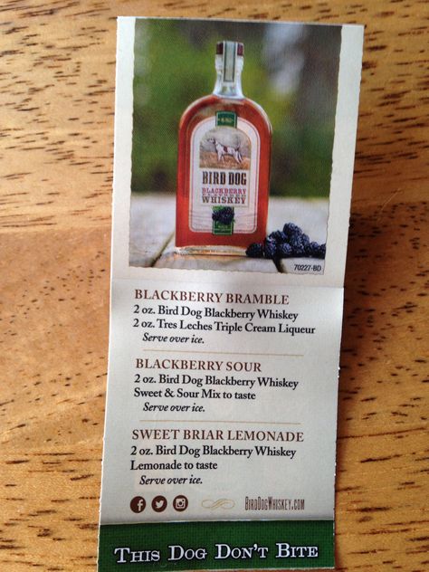 Bird dog whiskey drinks Blackberry Bird Dog Whiskey Recipes, Bird Dog Whiskey Recipes, Liquor Bags, Bird Dog Whiskey, Blackberry Whiskey, Cherry Whiskey, Drink Night, Whiskey Lemonade, Whiskey Recipes