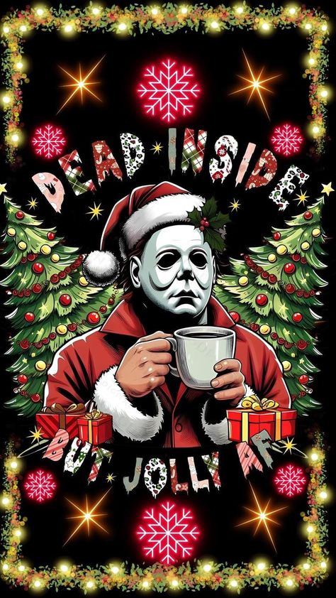 Christmas Horror Art, Scary Christmas, Christmas Horror, Halloween Iii, Android Wallpaper Art, Scary Wallpaper, Creepy Christmas, Christmas Wallpaper Backgrounds, Xmas Wallpaper