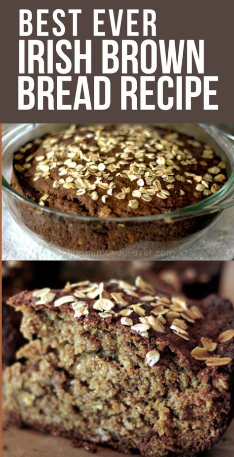 Irish Brown Bread Recipe Traditional, Irish Desserts Traditional Ireland, Brown Bread Recipes, Irish Breads, Irish Brown Soda Bread, Guinness Bread, Irish Brown Bread Recipe, Traditional Irish Food, Irish Desserts Traditional