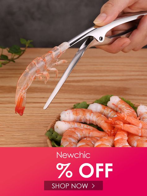 How To Peel Shrimp, How To Devein Shrimp, Seafood Tools, Best Kitchen Tools, Cooking Seafood, Cooking Equipment, Professional Kitchen, Kitchen Tools And Gadgets, Kitchen Supplies