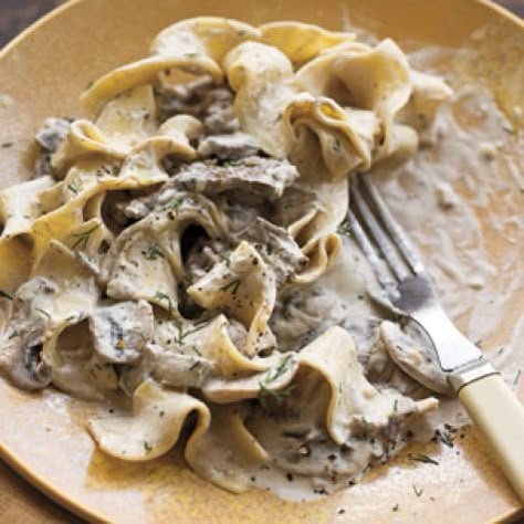 Steak and Mushroom Stroganoff | Williams Sonoma Mushroom Stroganoff Recipe, William Sonoma Recipes, Hamburger Stroganoff, Leftover Steak, Recipes Mexican, Mushroom Stroganoff, Steak And Mushrooms, Stroganoff Recipe, Beef Stroganoff