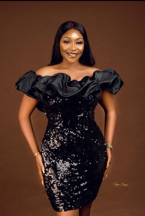 Straight gown with flay Black Lace Shirt Outfit Classy, Latest Sequence Gown Styles In Nigeria, Short Sequence Gown Styles In Nigeria, Latest Sequence Gown, Sequence Dress Design, Formal Dinner Dress Classy, Short Sequence Dress, Sequence Gown Styles In Nigeria, Sequence Gowns