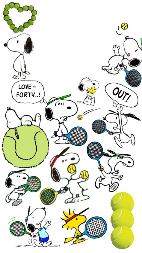 Snoopy Snoopy Tennis, Tennis Wallpaper, Snoopy Drawing, Baby Snoopy, Cute Home Screen Wallpaper, Snoopy Cartoon, New Wallpaper Iphone, Cute Lockscreens, Cute Fall Wallpaper