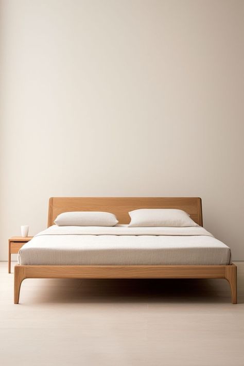 Bed Frame Design Wood, Teak Wood Bed Design Modern, Bed Design With Side Table, Queen Size Bed Designs, Simple Wood Bed, Simple Wooden Bed, Luxury Modern Bed, Wooden Bedroom Furniture Sets, Contemporary Bed Design