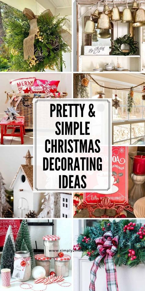 9 Simple Christmas Decor Ideas You Can Easily Use in Your Home! Simple Home Christmas Decor Ideas, Simple Traditional Christmas Decor, Hobby Lobby Christmas Decor 2023, Christmas Greenery Decor, Simple Christmas Decor Ideas, Simplify Christmas, 10 Days Of Christmas, Hobby Lobby Christmas, Simple Christmas Decor