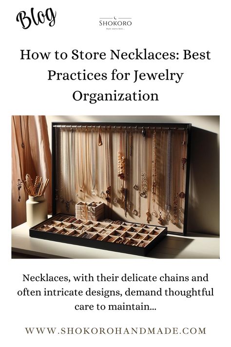 We understand the importance of keeping your precious gems gleaming and ready-to-wear. That's why we're here to share our top storage tips with you! From clever hangers to luxurious jewelry boxes, we have all the secrets to achieving necklace nirvana. If you're looking to level up your jewelry game, we've got you covered. Simply tap the link in our bio for our comprehensive guide on storing and showcasing your favorite pieces! #ShokoroDainty #JewelryOrganization #NecklaceStorage Organize Necklaces, Jewelry Storage Ideas, Creative Storage Ideas, Store Necklaces, Tangled Necklace, Necklace Storage, Organizer Jewelry, Storage Tips, Luxe Jewelry