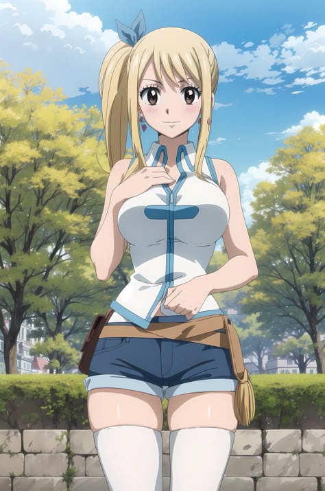 Lucy Heartfilia Swimsuit, Fairy Tail Lucy Outfits, Lucy Heartfilia Outfits, Fairy Tail Women, Lucy Fairy Tail, Anime Cosplay Ideas, Fairy Tail Natsu And Lucy, Fairy Tail Girls, Fantasy Wolf