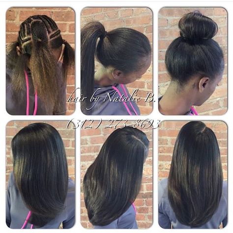 Your sew-in hair weave should be this natural-looking and versatile!....Hair by Natalie B. ---PERFECT PONY SEW-IN HAIR WEAVE...Call/Text (312) 273-8693 to schedule your appointment. ---HAIR USED: Malaysian Relaxed Natural (www.naturalgirlhair.com) Extensions Ponytail, Sew In Hairstyles, Pelo Afro, Sew Ins, Super Hair, Hair Crush, Sew In, Hair Weave, Love Hair