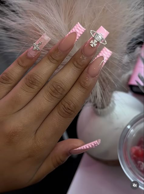 Acrylic Toe Nails, Hard Nails, Colored Acrylic Nails, Girly Acrylic Nails, French Tip Acrylic Nails, Her Nails, Simple Acrylic Nails, Glow Nails, Short Square Acrylic Nails