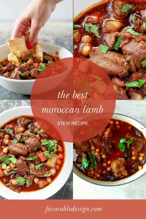 Moroccan Lamb Stew Recipe Lovely Easy Moroccan Lamb Stew Recipe Video Moroccan Lamb Stew, Irish Lamb Stew, Lamb Stew Recipes, Lamb Gyros, Spiced Lamb, Moroccan Lamb, Pita Pockets, Lamb Stew, Lamb Shanks