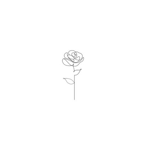 Delicate Rose Tattoo, Rose Bud Tattoo, Rose Tattoo Behind Ear, Simple Rose Tattoo, Minimal Tattoo Designs, Flor Tattoo, Tattoo Son, Behind Ear Tattoos, One Line Tattoo