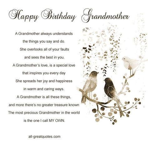 Poem For Grandma Birthday, Happy Birthday Grandma Quotes, Quotes For Grandma, Grandma Birthday Quotes, Grandma Poem, Birthday Grandma, Birthday Wishes For Mom, Happy Birthday Grandma, Birthday Card Sayings